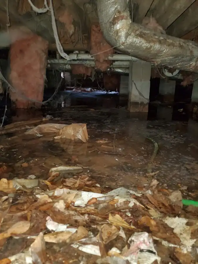 Crawl space flood assessment for Commercial Water Damage Restoration in Post Falls